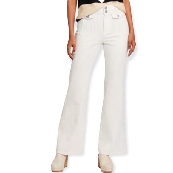NWT Victor Glemaud x Target High Rise Flare Jeans White - Picture 1 of 5